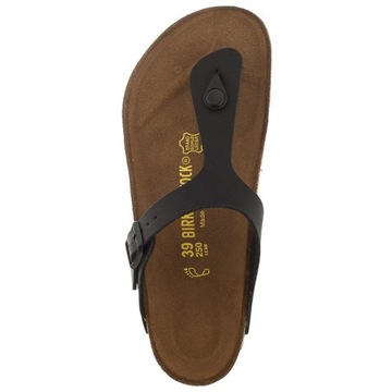 Buty na Lato Wygodne Klapki Japonki Birkenstock Gizeh 043691 Czarne