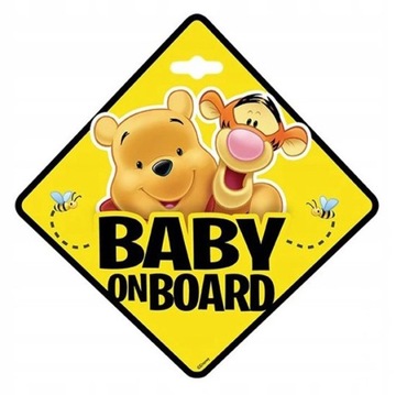 Tabliczka BABY ON BOARD KUBUŚ