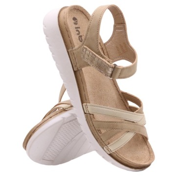 ЖЕНСКИЕ САНДАЛИИ INBLU CN41 ЭКОЛОГИЧЕСКАЯ КОЖАНАЯ СТЁЛКА НА ЛИПУЧКЕ 37