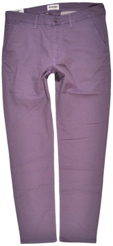 WRANGLER spodnie SLIM purple CHINO W32 L32
