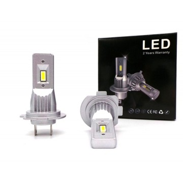 H7 LED krótkie żarówki 9V-32V CANBUS 2x4000lm 2szt