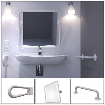 Poręcz łazienkowa dla niepełnosprawnych