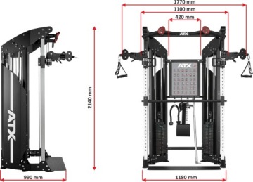 Ворота для тренировок Мультистанция Atlas ATX FTO-600