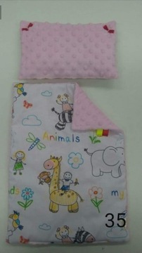 БОЛЬШАЯ ДЕРЕВЯННАЯ КРОВАТЬ для кукол, 3 ПРЕДМЕТА.