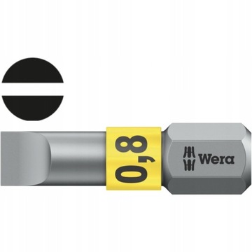 Wera bit 0,8x55 płaski 25 mm 800/1 BTZ 05056064001