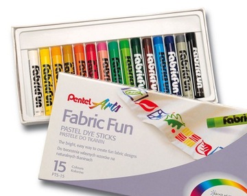 Kredki pastele suche 15 kol. Pentel do tkanin (PTS-15)