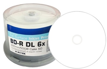 Płyty Blu-Ray BD-R 50GB x6 TRAXDATA DO NADRUKU 10 szt Niezawodne