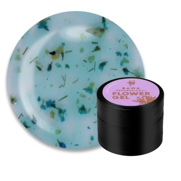 Żel z kwiatami SAGA Flower10 zielono-turkusowy 5ml