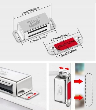 4x мебельный магнит МЕБЕЛЬНАЯ ЗАЩЕЛКА ДЛЯ ШКАФОВ