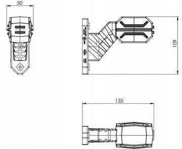 СВЕТОДИОДНЫЙ ГАБАРИТНЫЙ ФОНАРЬ ДРАКОН ТРИ ФУНКЦИИ