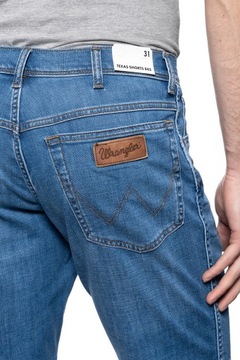 WRANGLER SZORTY MĘSKIE TEXAS SHORT LITE BLUE W11CQ187W W33