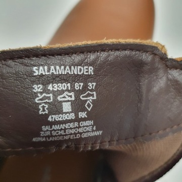 Buty damskie Salamander 37 botki półbuty