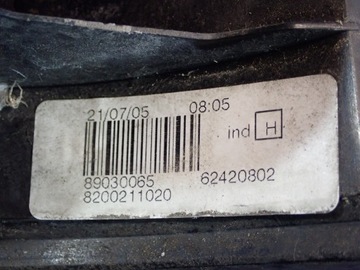 DACIA LOGAN I SEDAN 04-08 SVĚTLO ZADNÍ LEVÝ 8200211020