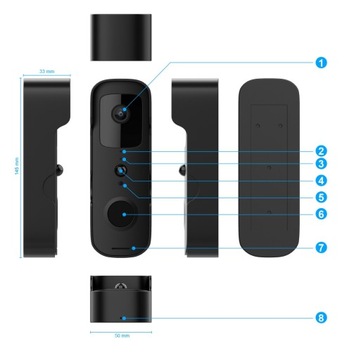 WIFI ВИДЕО ИНТЕРФОН FULL HD КАМЕРА TUYA SMART INTERPHONE НА ПОЛЬСКОМ ЯЗЫКЕ