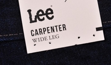 LEE spodnie HIGH navy wide CARPENTER W28 L33