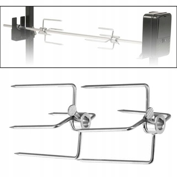 Серебряные вилки для курицы-гриль