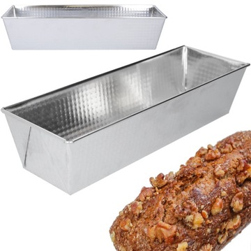 BLACHA DO PIECZENIA KEKSÓWKA CIAST CHLEBA PROSTOKĄTNA UNIWERSALNA 35x12x8CM