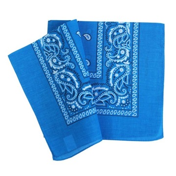 BANDAMKA BANDANA CHUSTKA CHUSTA APASZKA TURKUSOWA