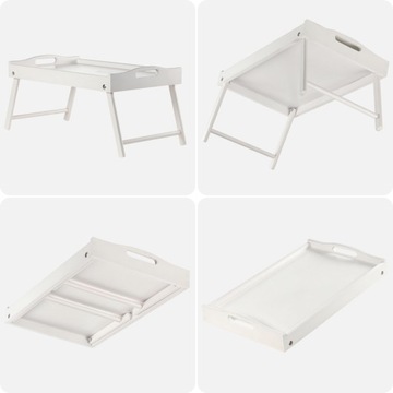 СТОЛ ДЛЯ ЗАВТРАКА ДЛЯ НОУТБУКА ДЛЯ КРОВАТИ ПОДДОН ДЛЯ ЗАВТРАКА, БЕЛЫЙ
