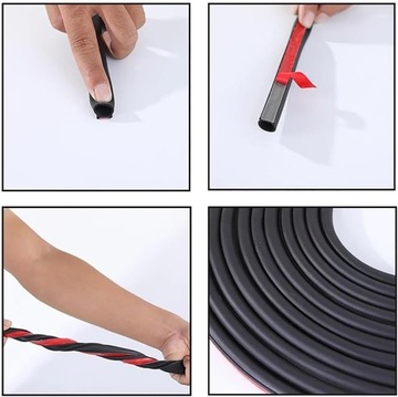 TAŚMA USZCZELNIAJĄCA DRZWI SAMOPRZYLEPNA USZCZELKA DO DRZWI SAMOCHODOWYCH