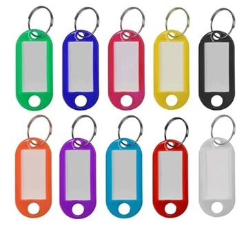 Brelok ID plakietka do kluczy czarna opis 2 sztuki oznaczenie Identyfikator