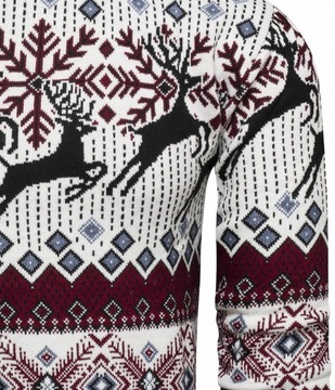 МУЖСКОЙ НОРВЕЖСКИЙ СВИТЕР ДЛЯ ГОЛЬФА С ОЛЕНЯМИ, размер 3XL