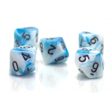KOSTKA RPG KOŚĆ DZIESIĘCIOŚCIENNA K10 LODOWY UPIÓR 0-9