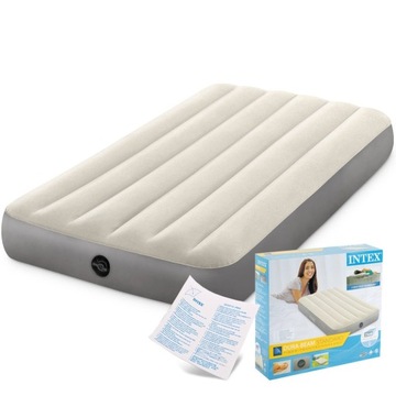 MATERAC DMUCHANY WELUROWY Intex 1-osobowy 64101