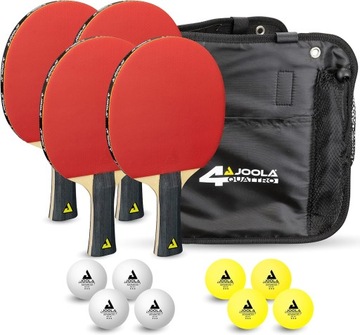 JOOLA PALETKA DO PING PONGA QUATTRO x4 GRATIS ETUI PIŁECZKI ZESTAW