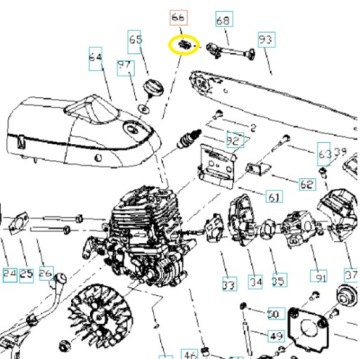 Wspornik P340S Partner Husqvarna 574226201