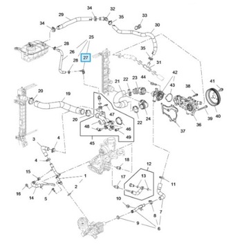 РАЗЪЕМ КОЛЕНА СИСТЕМЫ ОХЛАЖДЕНИЯ OPEL CHEVROLET 55354565 OE