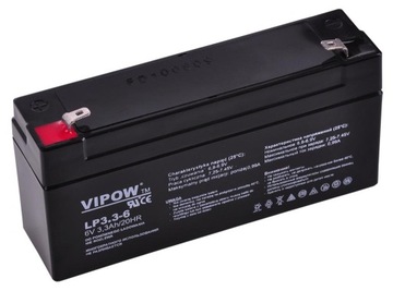 BAT0205 Гелевой аккумулятор VIPOW 6 В 3,3 Ач
