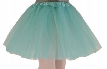 SPÓDNICZKA TIULOWA SPÓDNICA TUTU 30 cm MIĘTA