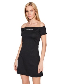 CALVIN KLEIN DRESS - SUKIENKA CZARNA DAMSKA XL