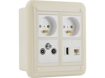 MediaBox 45х45 полоса кабель-канал 90х55 КОПОС 2м