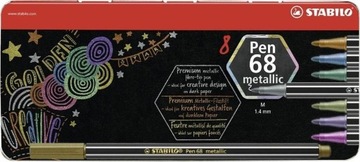 MARKER PEN 68 METALLIC 8SZT STABILO 6808/8-32 ETUI