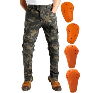 Aramidowe spodnie motocyklowe jeansy mskie letnie