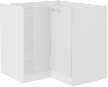 Szafka Lara 89x89 dolny narożnik biały połysk