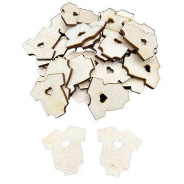 SCRAPKI DREWNIANE BODY METRYCZKA dekor OZDOBA x 30
