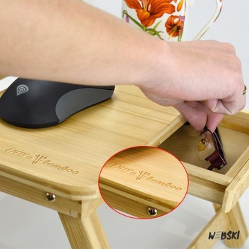 СКЛАДНОЙ СТОЛИК ДЛЯ НОУТБУКА ПЛАНШЕТ для кровати BAMBOO WEBSKI ПОДНОС ДЛЯ ЗАВТРАКА