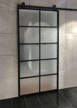 Drzwi loft-art trawione/matowe 95cm