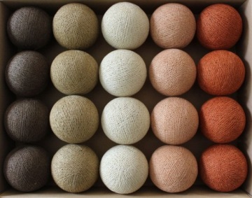 Набір лампочок Cotton Balls Тоффі Cake 10 куль
