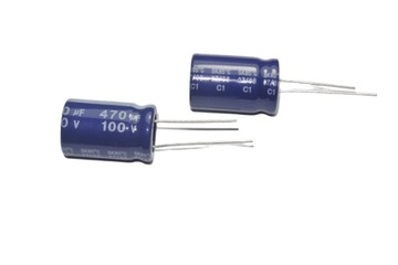 Kondensator 470uF 100V 20% 85°C Yageo 16x25mm