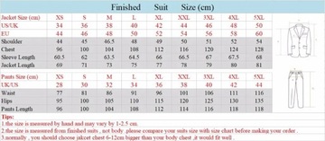 Casual Men's Suits Slim Fit 3 Pieces Wedding Groom