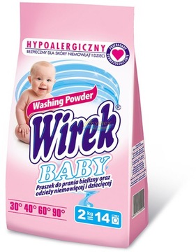 Wirek Baby Proszek do Prania Odzieży Dziecięcej 2kg Hipoalergiczny