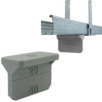 ZNACZNIK NA MAGNES DO POZIOMOWANIA PROFILI ALUMINIOWYCH CD60 G/K
