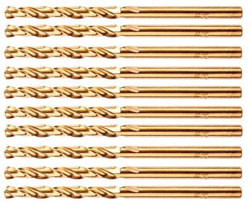 WIERTŁA DO METALU TWARDEGO STALI PROFESJONALNE TWARDE OSTRE HSS-CO 4.5 MM
