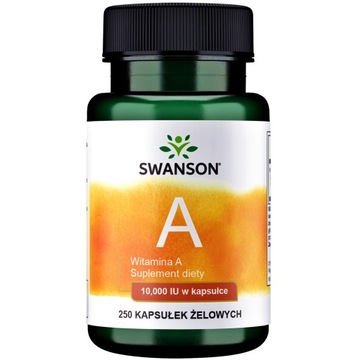 SWANSON Witamina A 250k SILNA wzrok skóra RETINOL