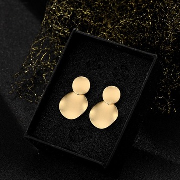 СЕРЬГИ-КОЛЬЦА С ЗОЛОТЫМИ КАПЛЯМИ, БОЛЬШОЙ