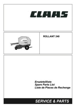 Claas Rollant 240 - katalog części